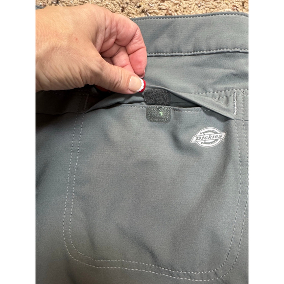 Dickies Women's Gray Temp-IQ Cooling Bermuda Shorts Size 10 - Picture 8 of 9